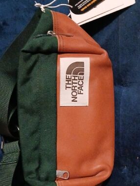 The North Face Green and Brown Belt Bag